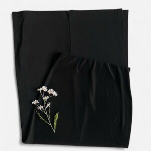 Vintage slinky black maxi skirt